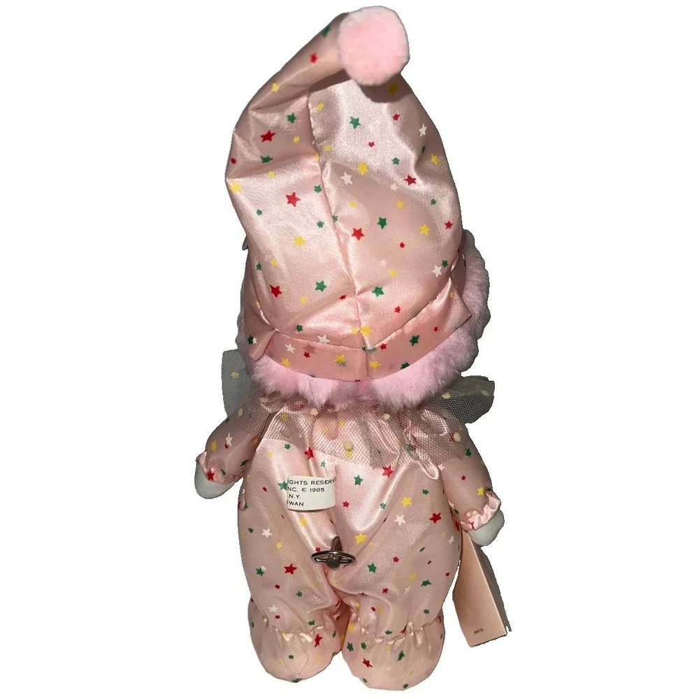 musical wind up clown doll moving head  Pink 10
